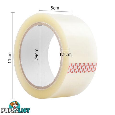 108 Rolls Transparent Packing Tape