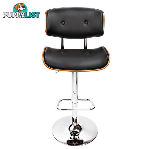 Sleek Wooden Barstool