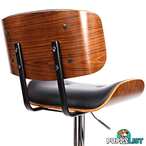 Sleek Wooden Barstool