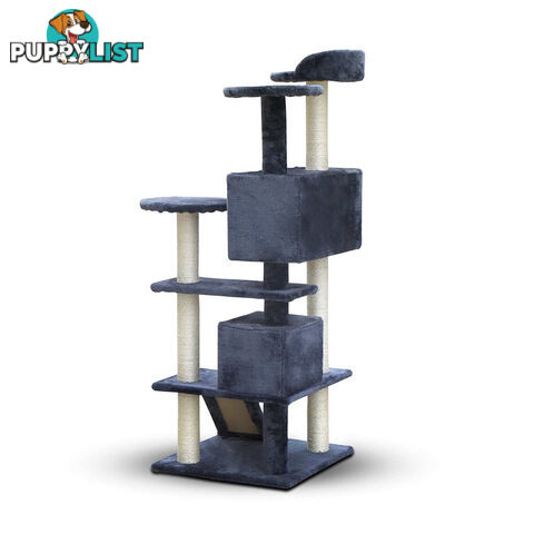 Cat Scratching Post  Tree House Condo 134cm Grey