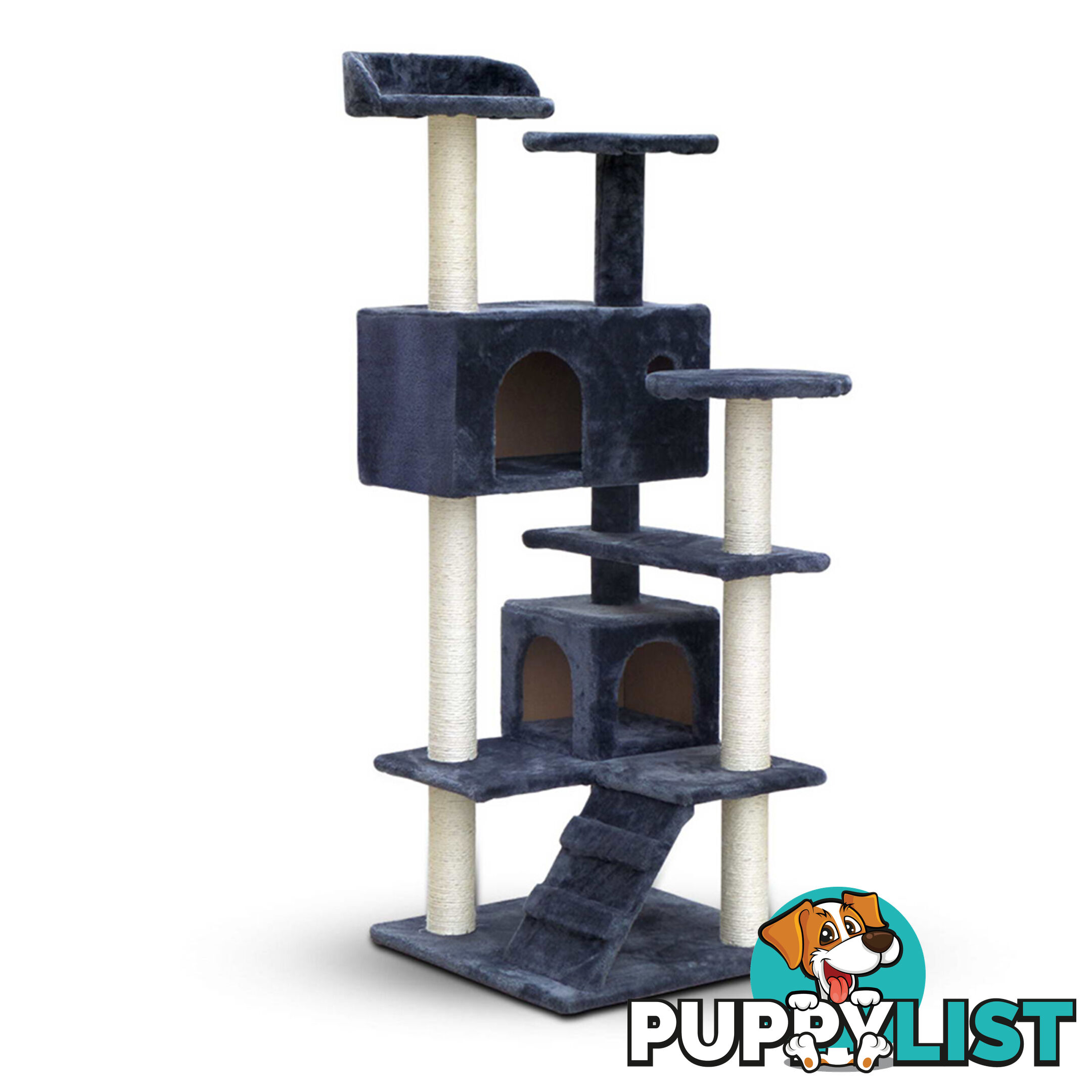 Cat Scratching Post  Tree House Condo 134cm Grey