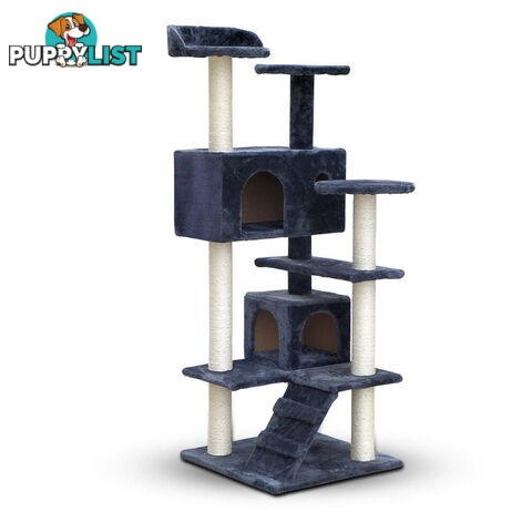 Cat Scratching Post  Tree House Condo 134cm Grey