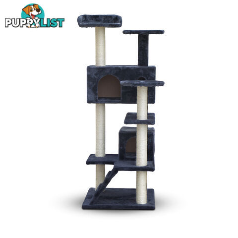 Cat Scratching Post  Tree House Condo 134cm Grey