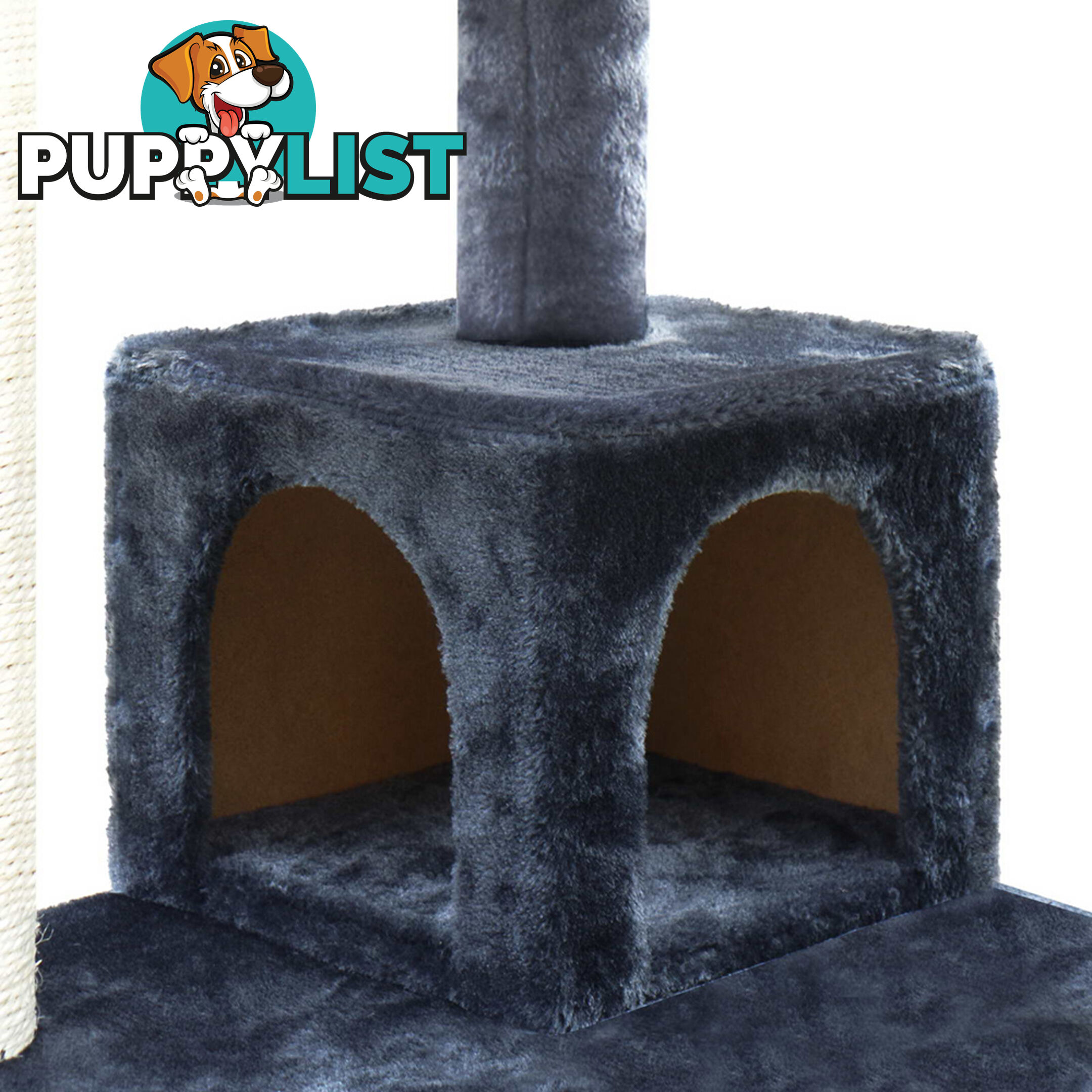 Cat Scratching Post  Tree House Condo 134cm Grey