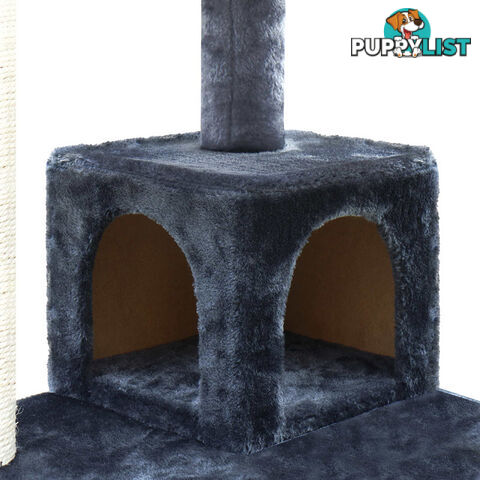 Cat Scratching Post  Tree House Condo 134cm Grey