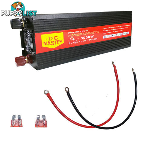 PURE SINE WAVE 3000W MAX 6000W 12V-240V POWER INVERTER CAR CARAVAN CAMPING BOAT