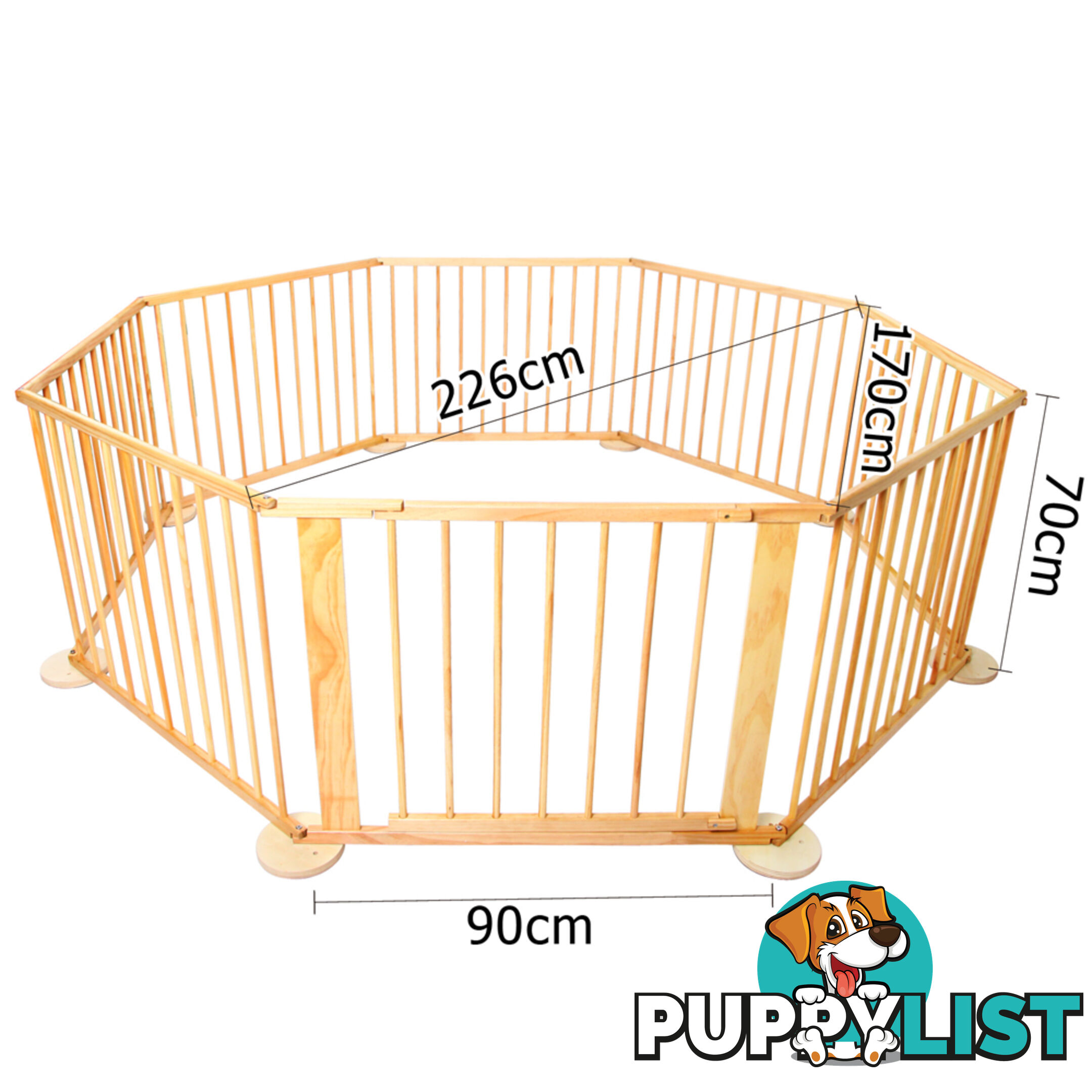 Baby Natural Wooden Playpen