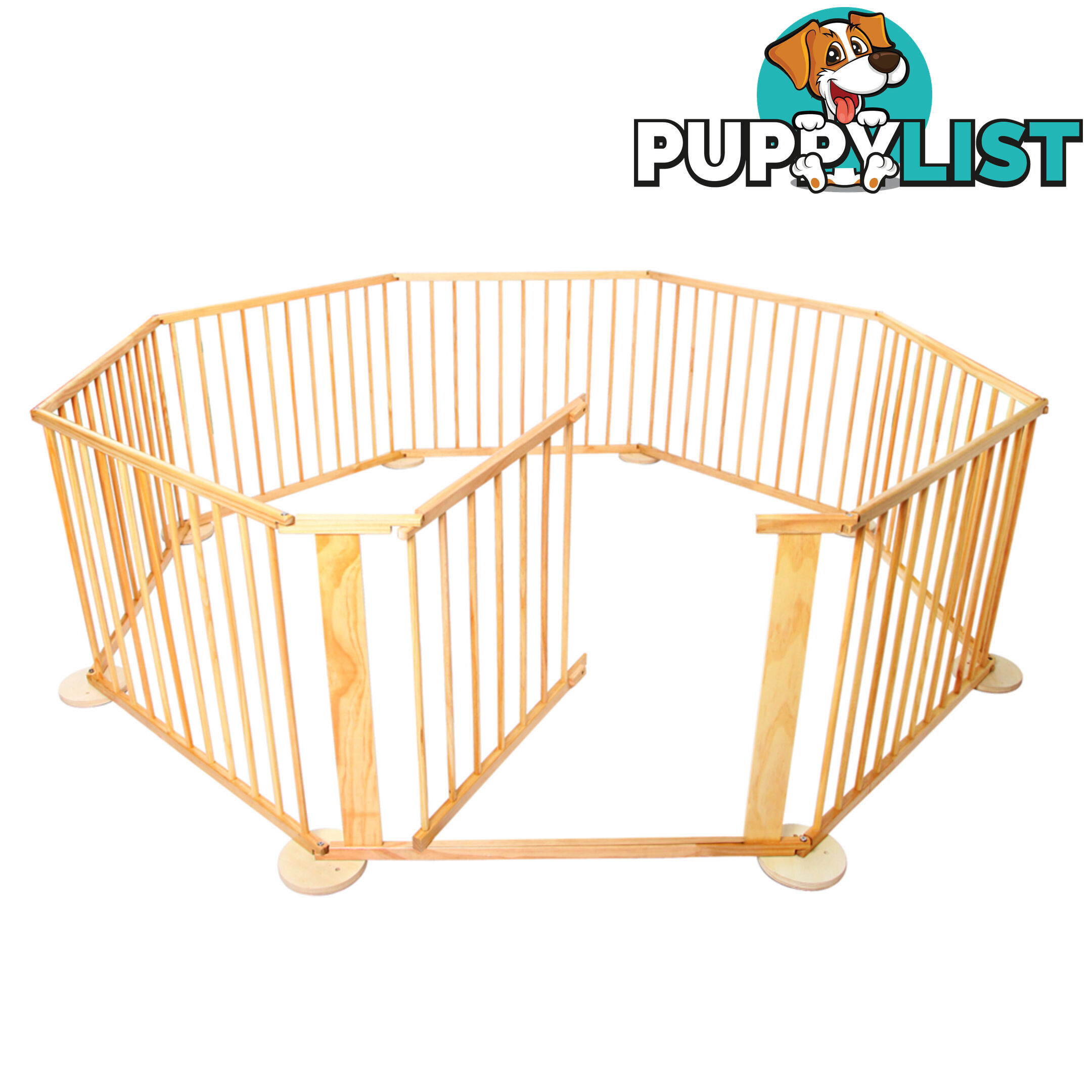 Baby Natural Wooden Playpen