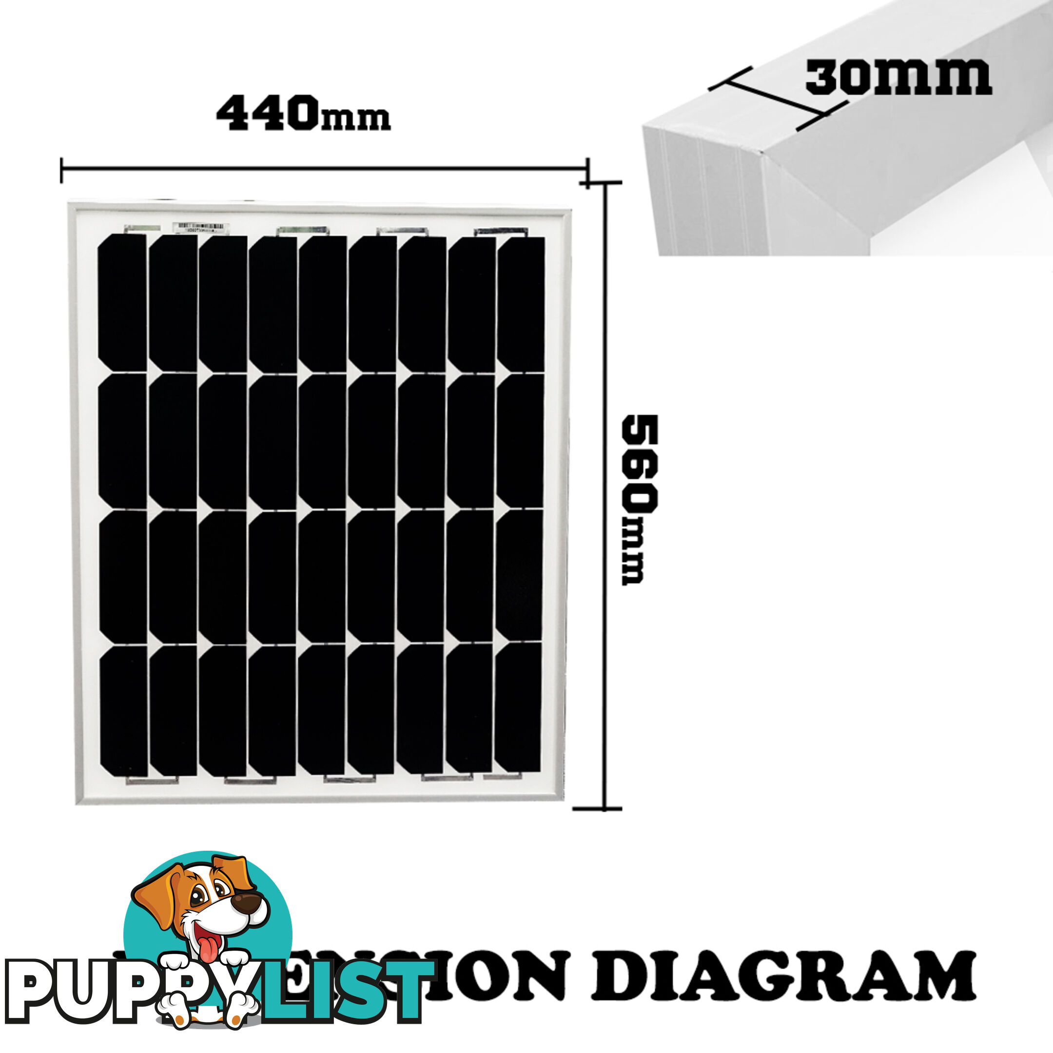 12V 60W Solar Panel Kit Home Generator Caravan Camping Power Mono Charging PWM