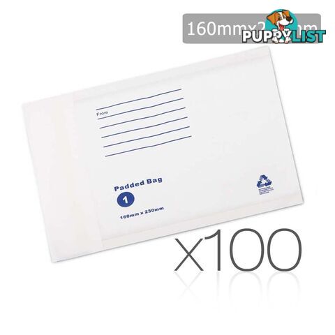 Bubble Padded Mail Envelopes 100pcs 160mm x 230mm