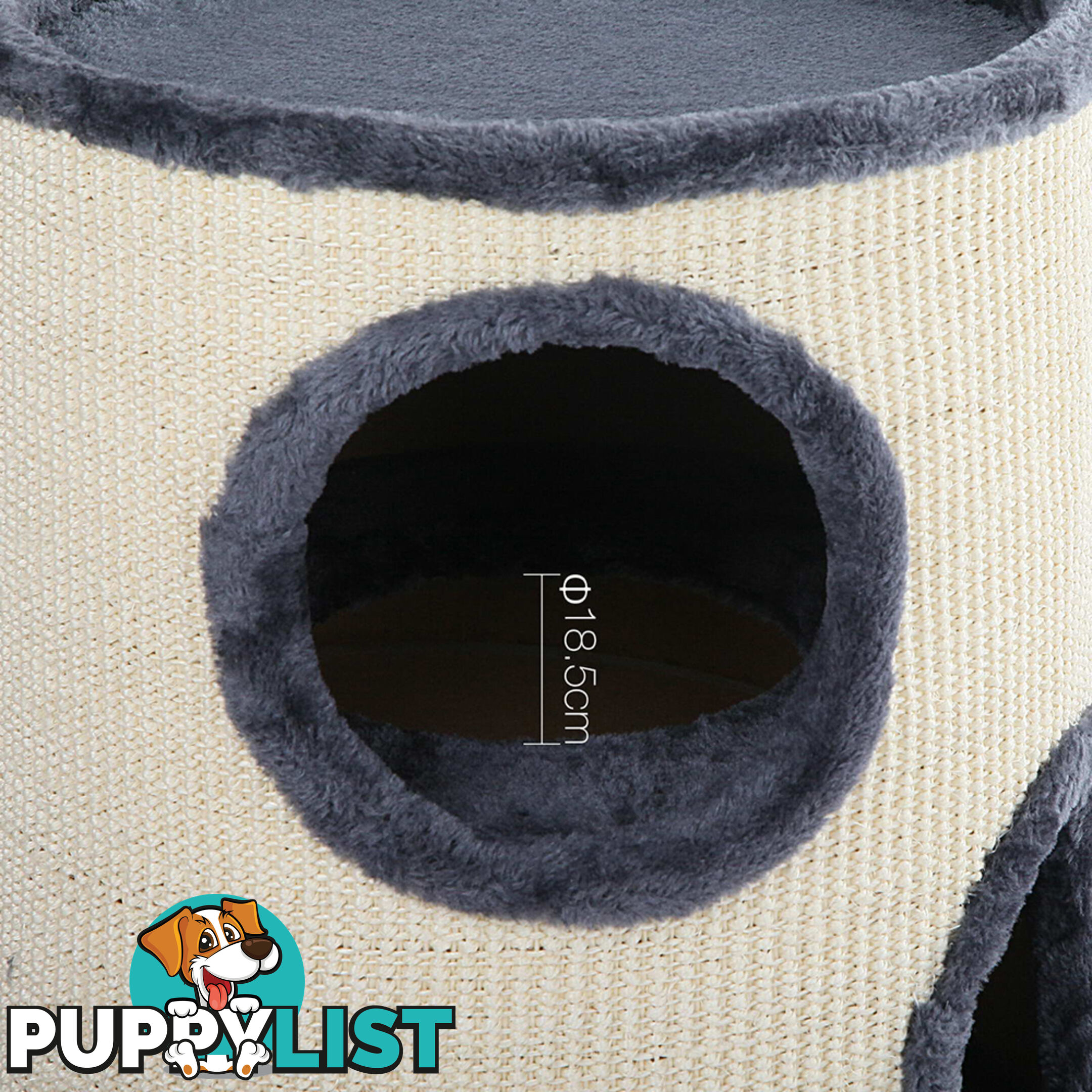 Soft Plush Cat Scratcher Condo - 3 Level _ 70CM