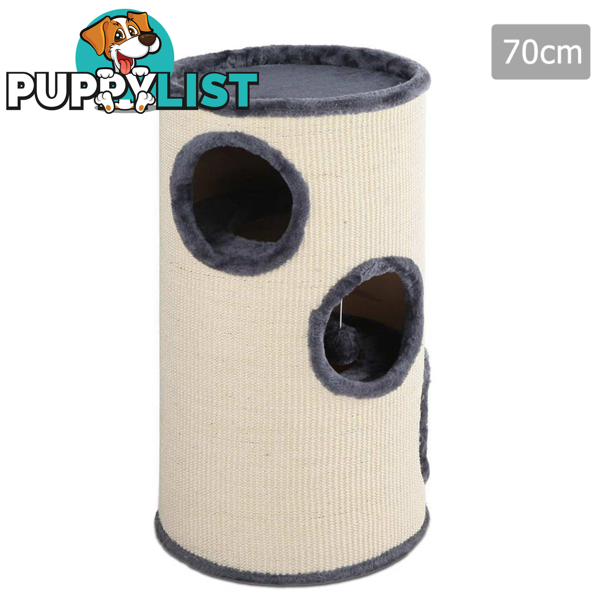 Soft Plush Cat Scratcher Condo - 3 Level _ 70CM