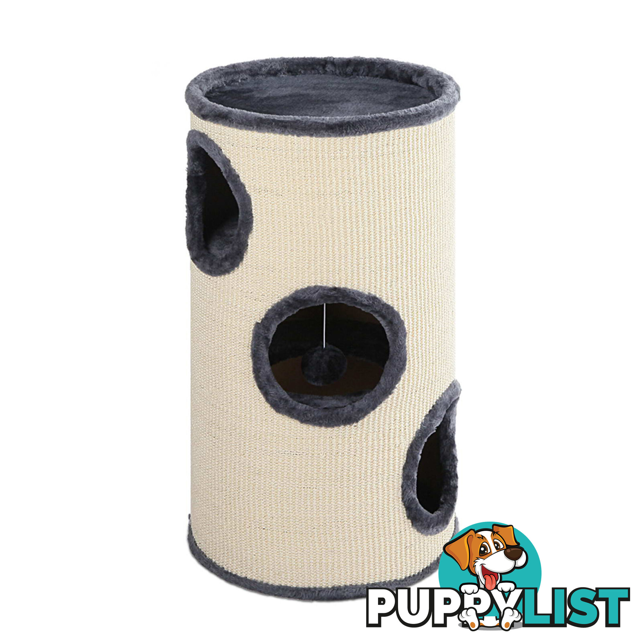 Soft Plush Cat Scratcher Condo - 3 Level _ 70CM