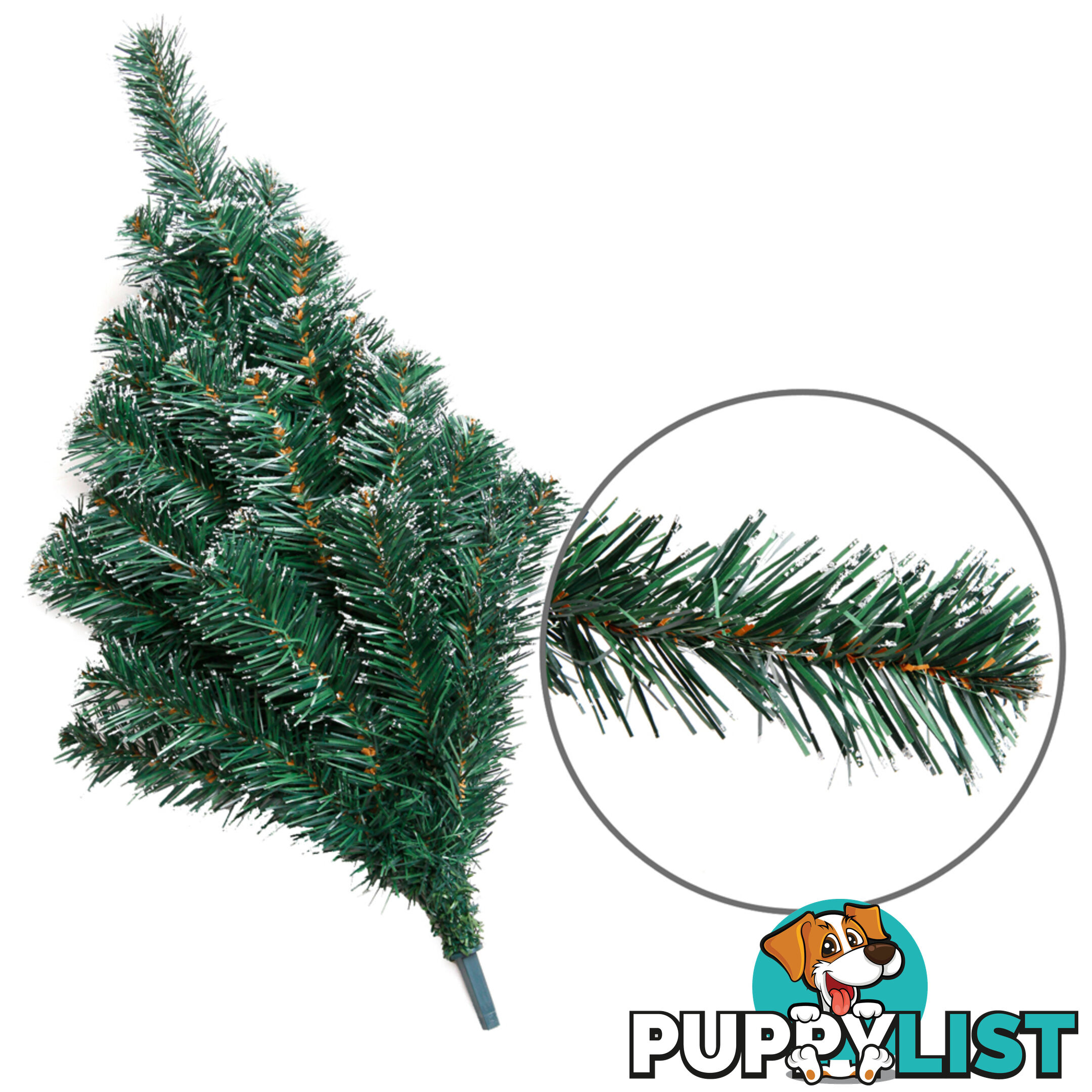 Snowy Christmas Tree 210cm Green