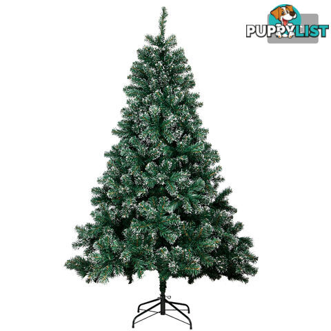 Snowy Christmas Tree 210cm Green