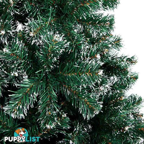 Snowy Christmas Tree 210cm Green