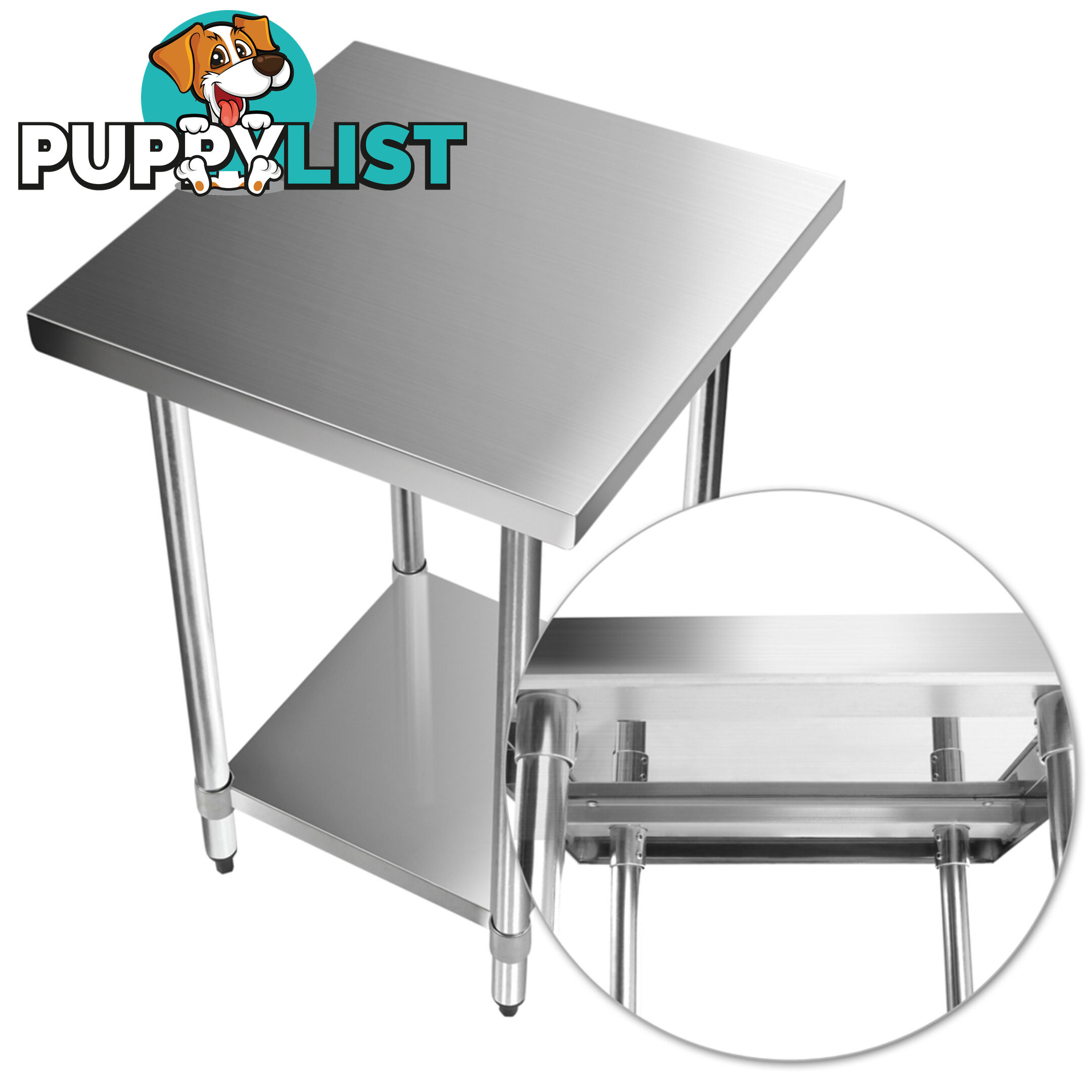 430 Stainless Steel Kitchen Work Bench Table 610mm