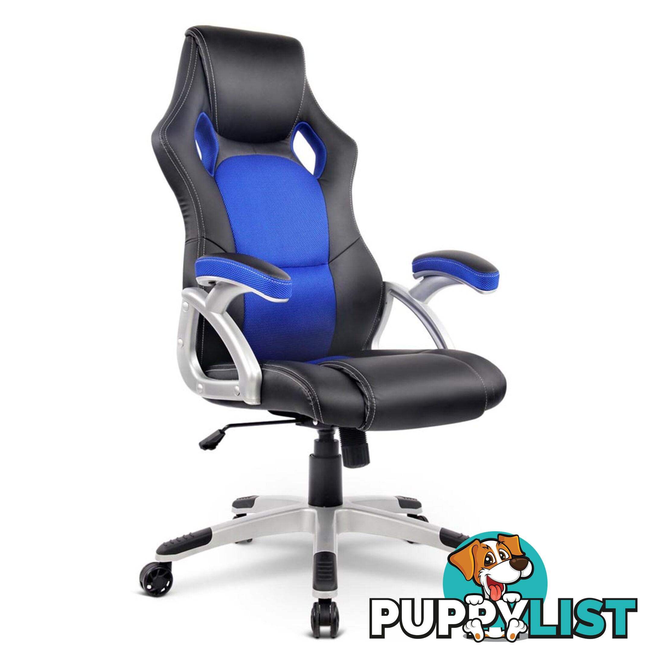 PU Leather & Mesh Racing Style Office Chair