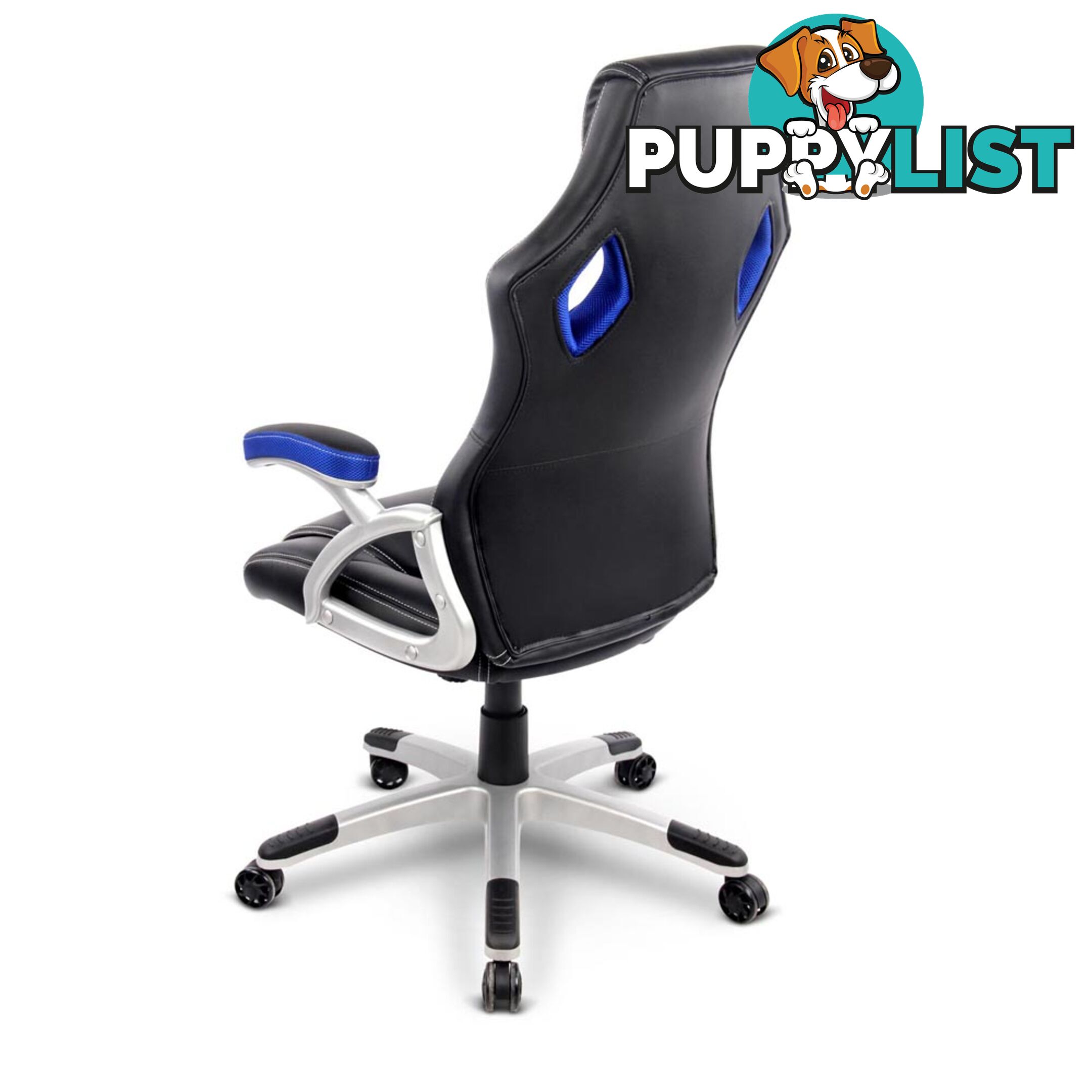 PU Leather & Mesh Racing Style Office Chair