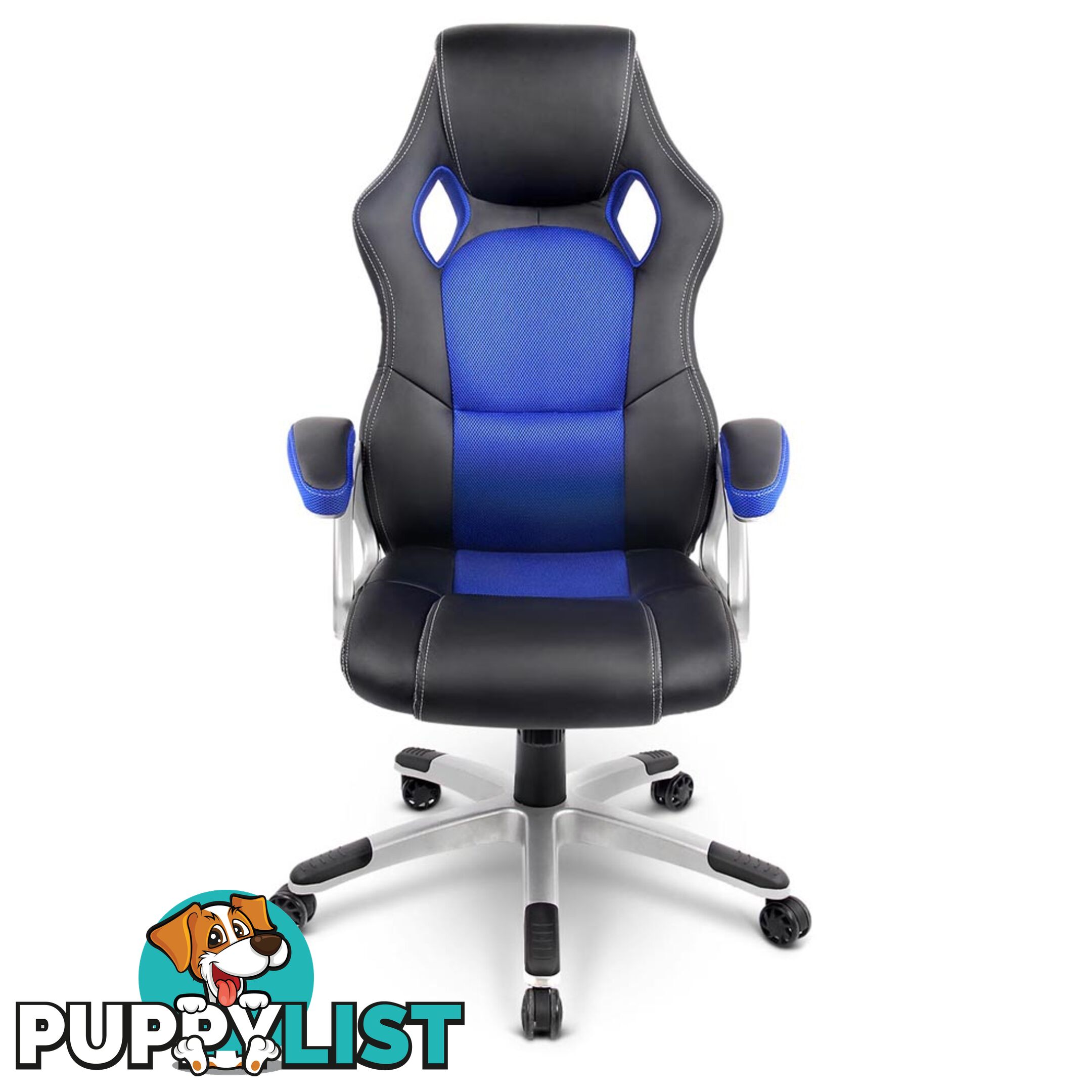 PU Leather & Mesh Racing Style Office Chair