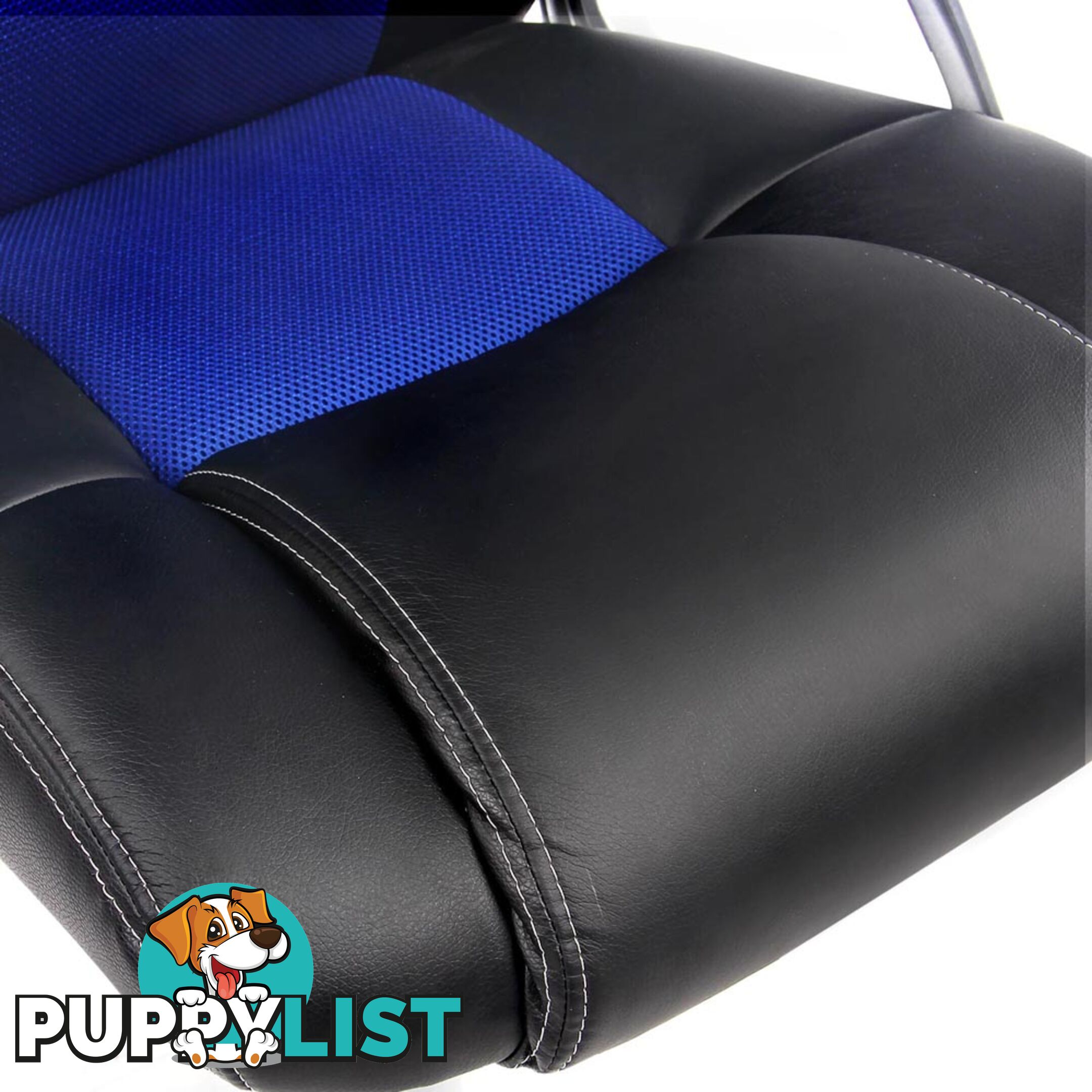 PU Leather & Mesh Racing Style Office Chair