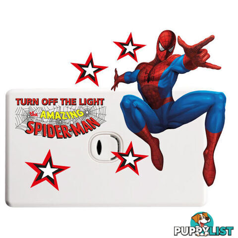 Spiderman Light Switch Wall Sticker - Totally Movable