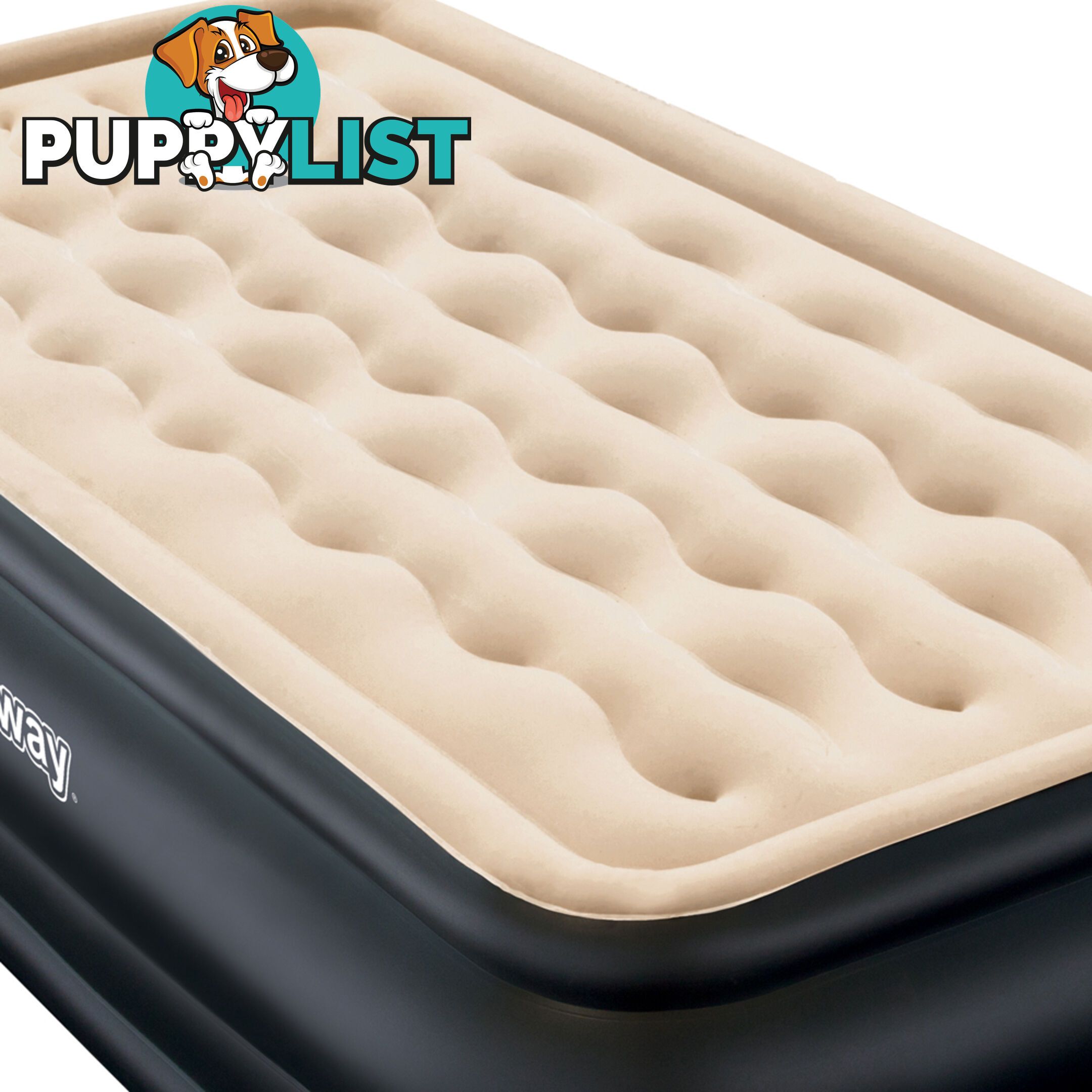 Bestway Single Inflatable Air Mattress Bed w/ Built-in Pump Black