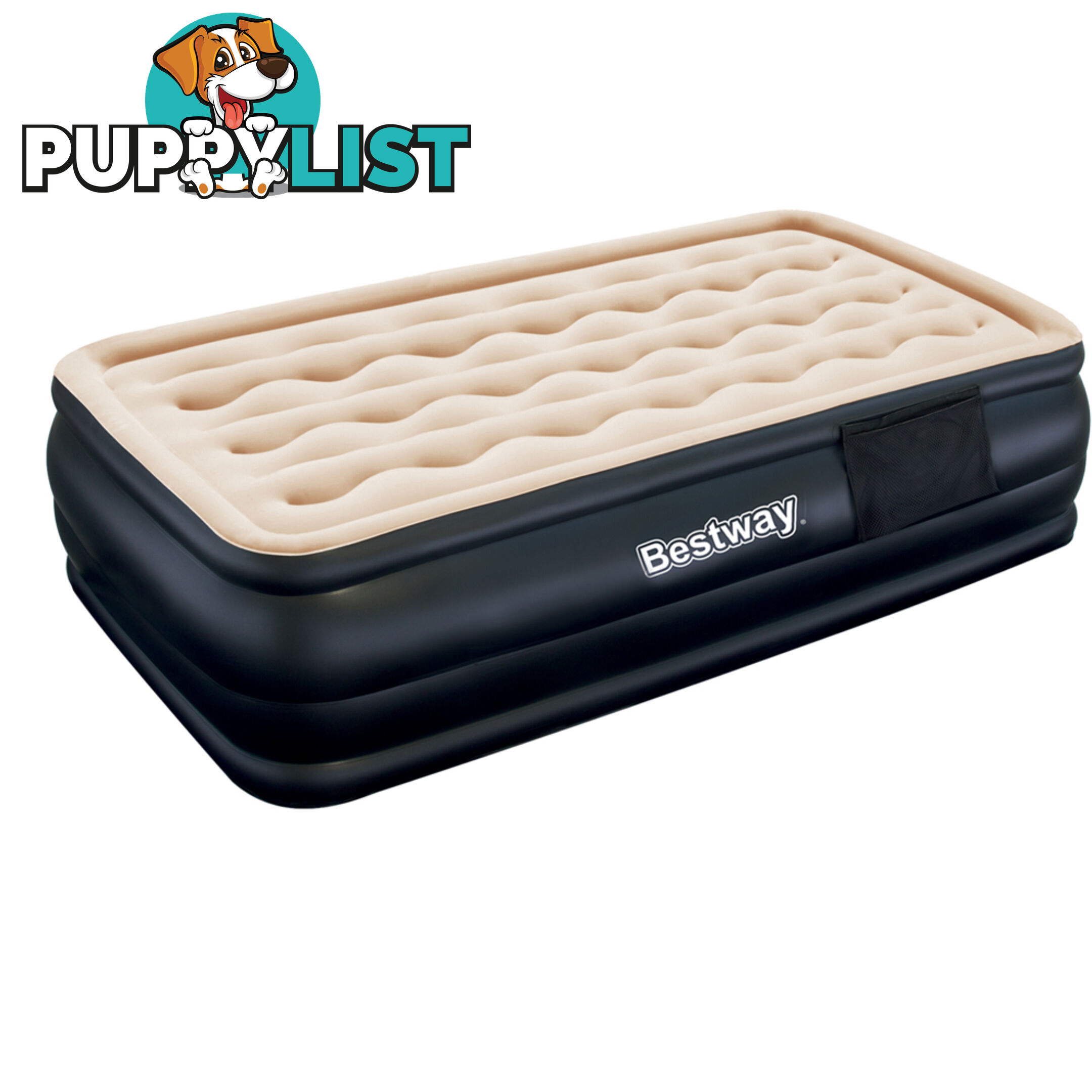 Bestway Single Inflatable Air Mattress Bed w/ Built-in Pump Black