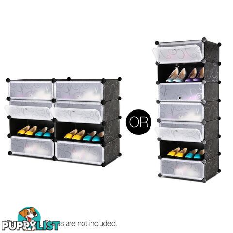 12 Cube Stackable Shoe Storage