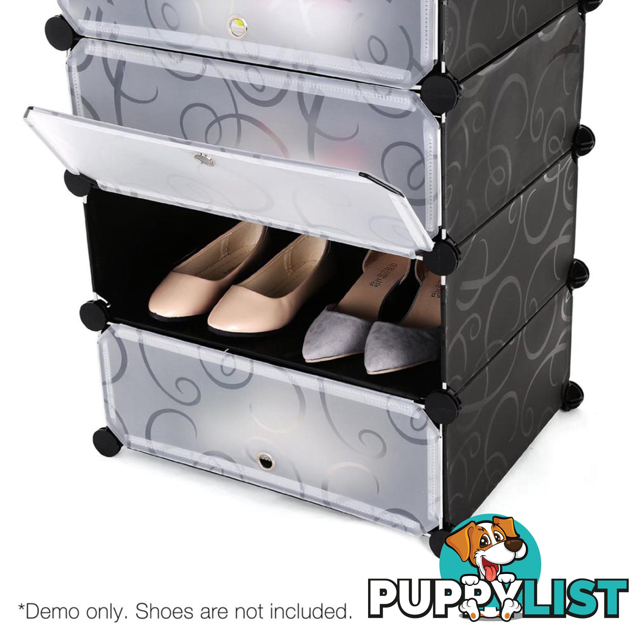 12 Cube Stackable Shoe Storage