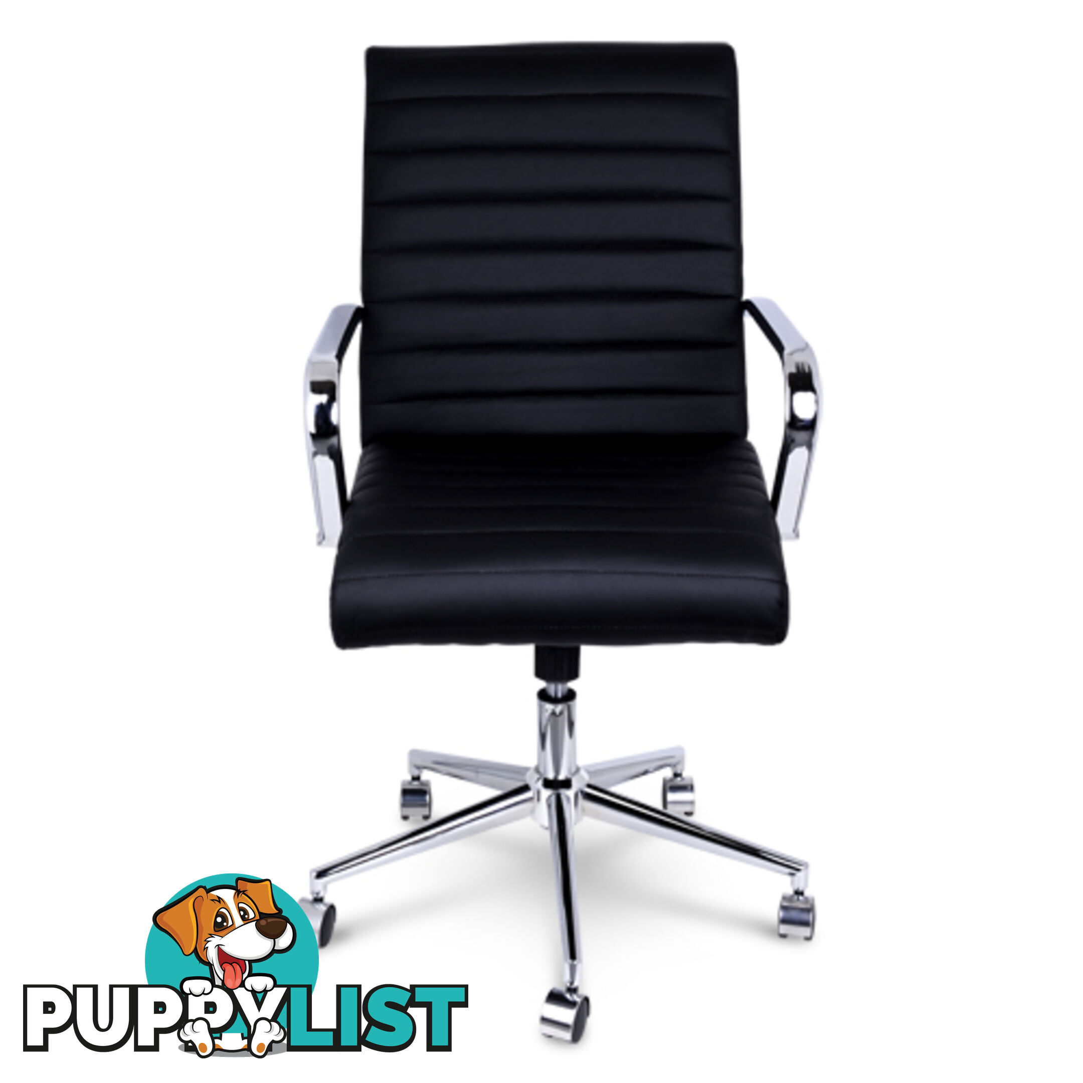 Executive PU Leather Office Computer Chair Black