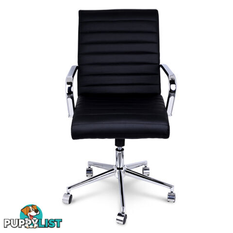 Executive PU Leather Office Computer Chair Black