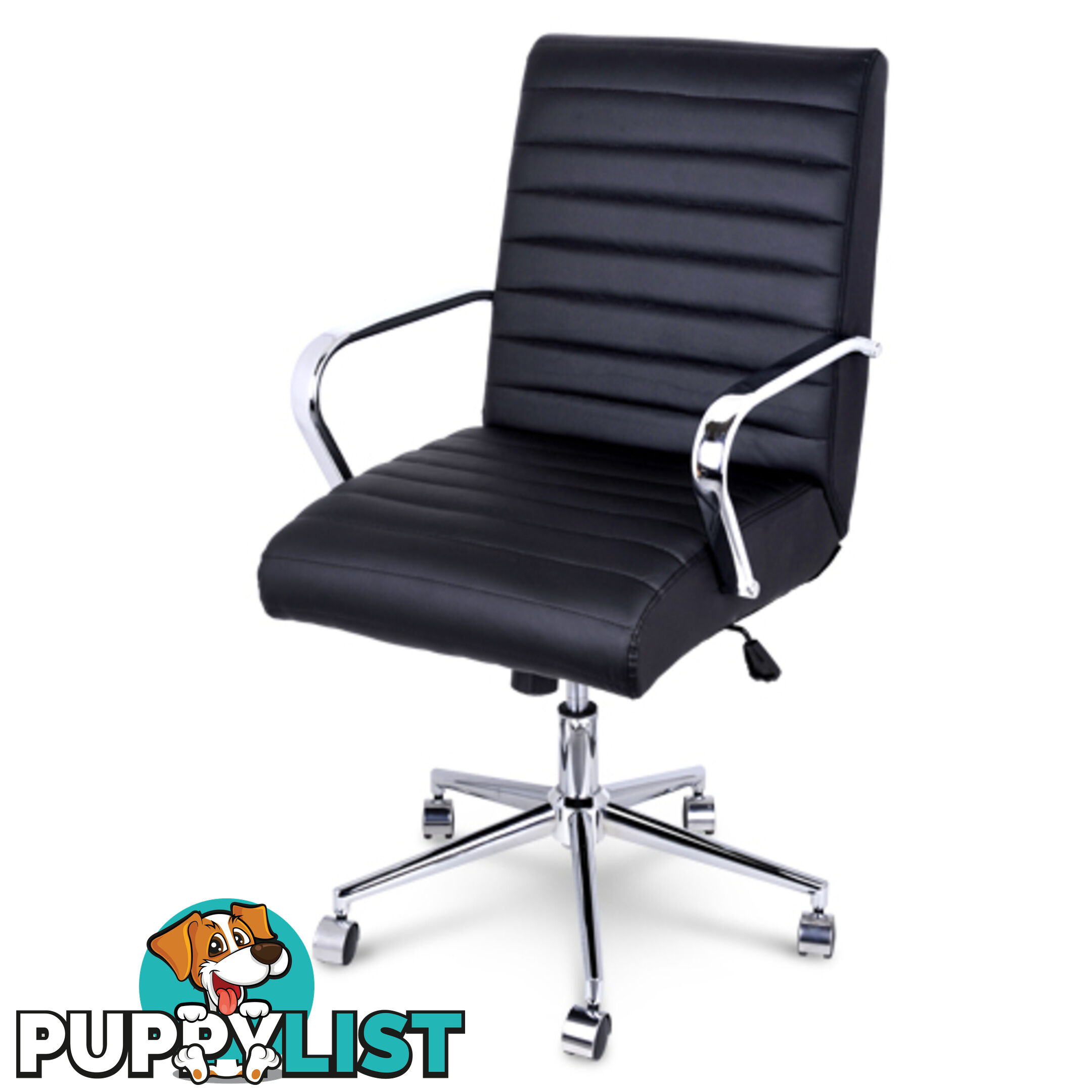 Executive PU Leather Office Computer Chair Black