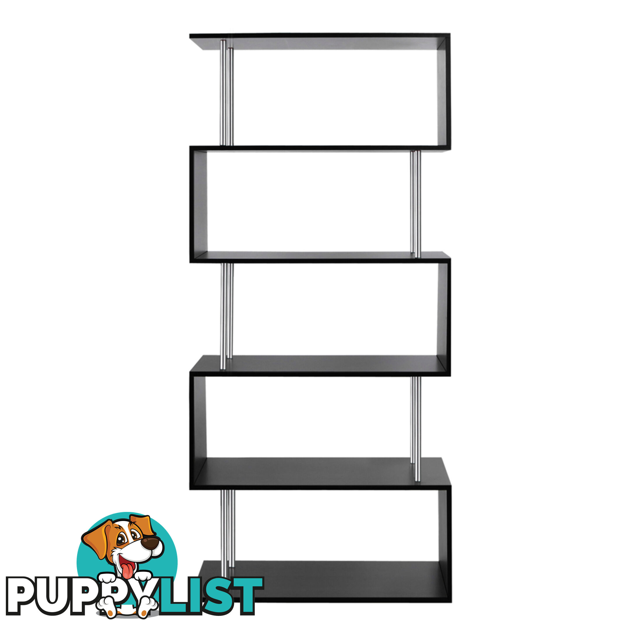 5 Tier Display/Book/Storage Shelf Unit Black