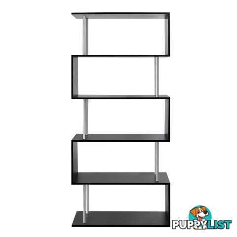 5 Tier Display/Book/Storage Shelf Unit Black