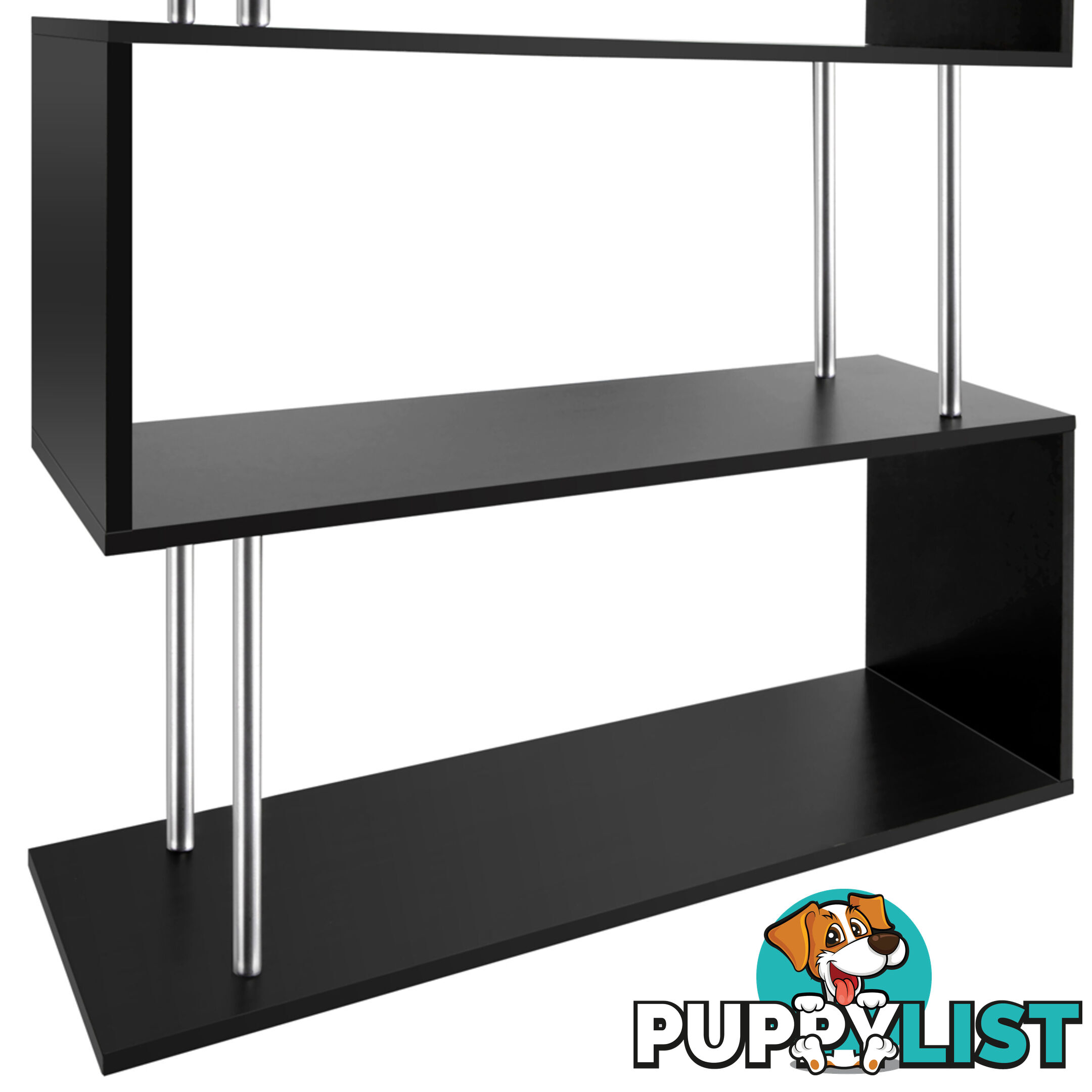 5 Tier Display/Book/Storage Shelf Unit Black