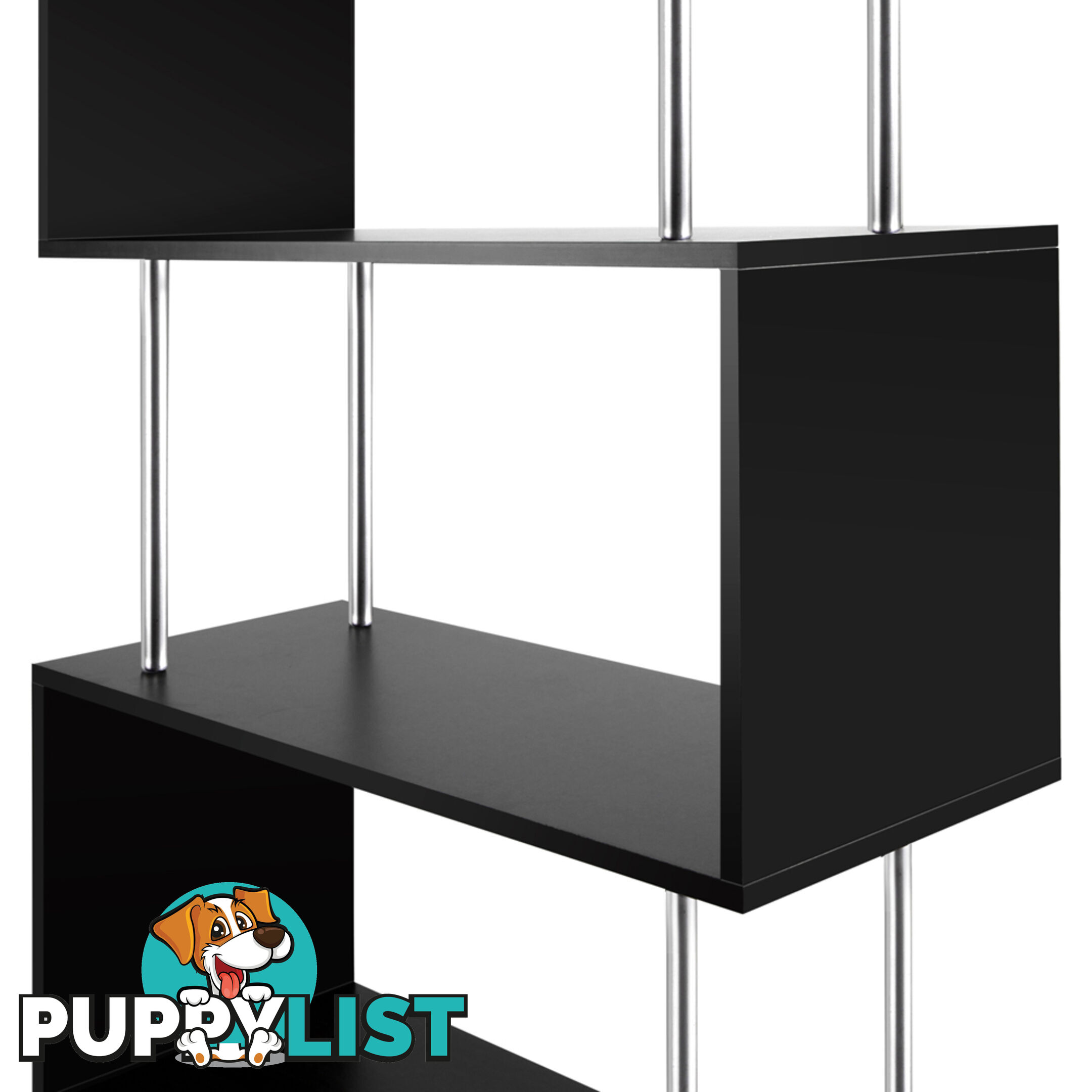 5 Tier Display/Book/Storage Shelf Unit Black