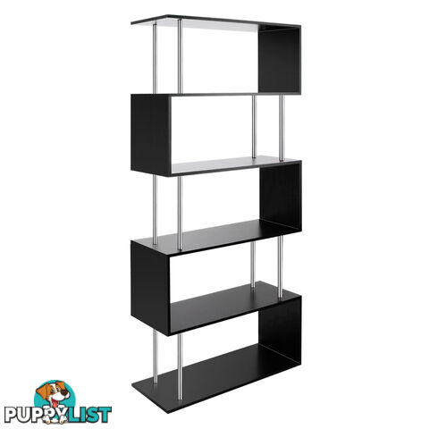 5 Tier Display/Book/Storage Shelf Unit Black