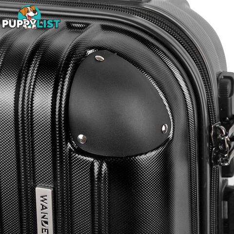 20"  Wanderlite Luggage Case  Black