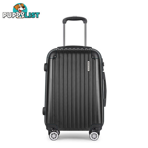 20"  Wanderlite Luggage Case  Black