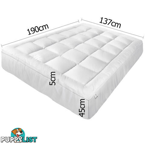 Pillowtop Mattress Topper Memory Resistant Protector Pad Cover Double