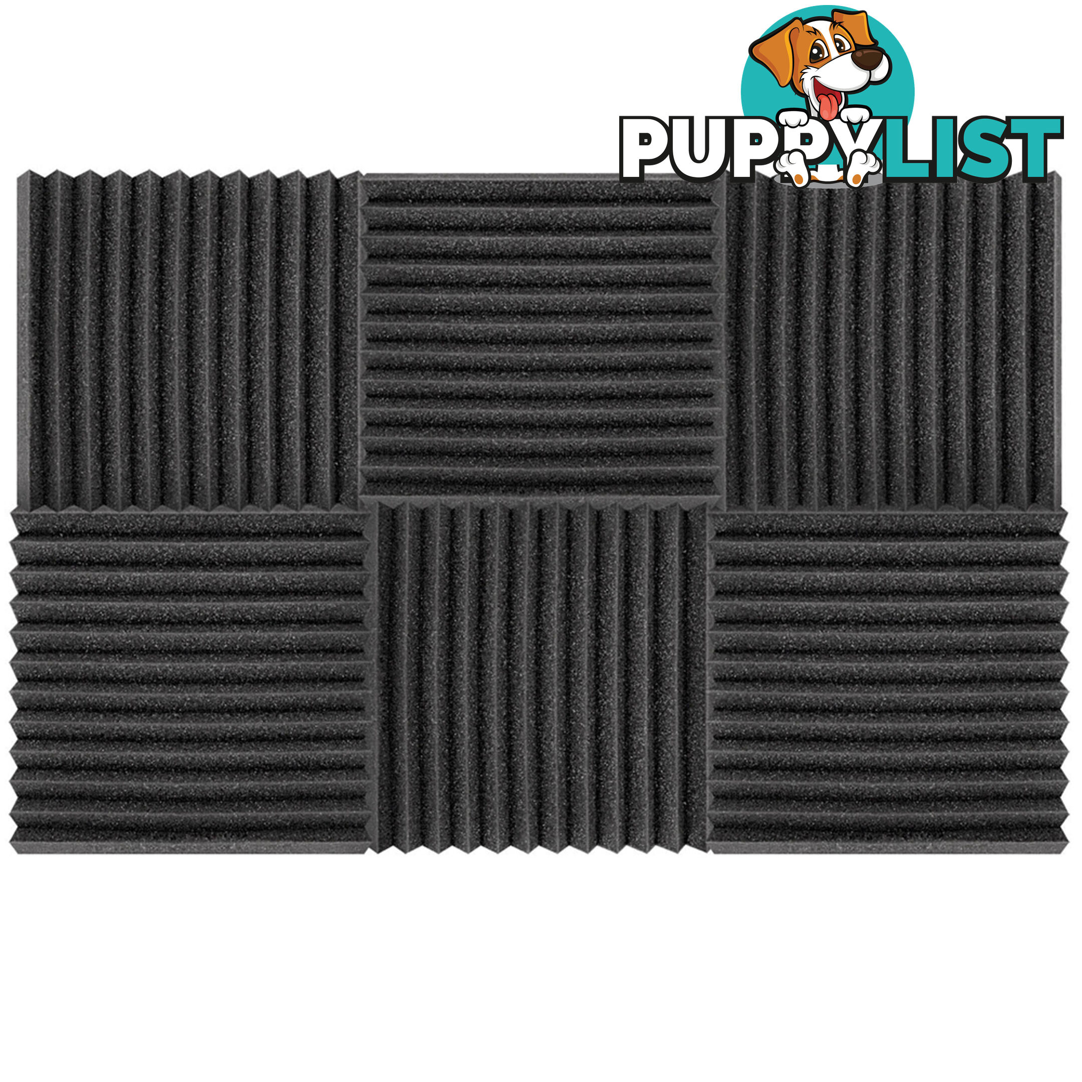 12 Teeth Wedge 30 x 30cm Acoustic Foam Panels x 40