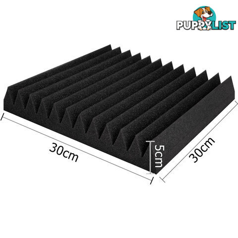 12 Teeth Wedge 30 x 30cm Acoustic Foam Panels x 40