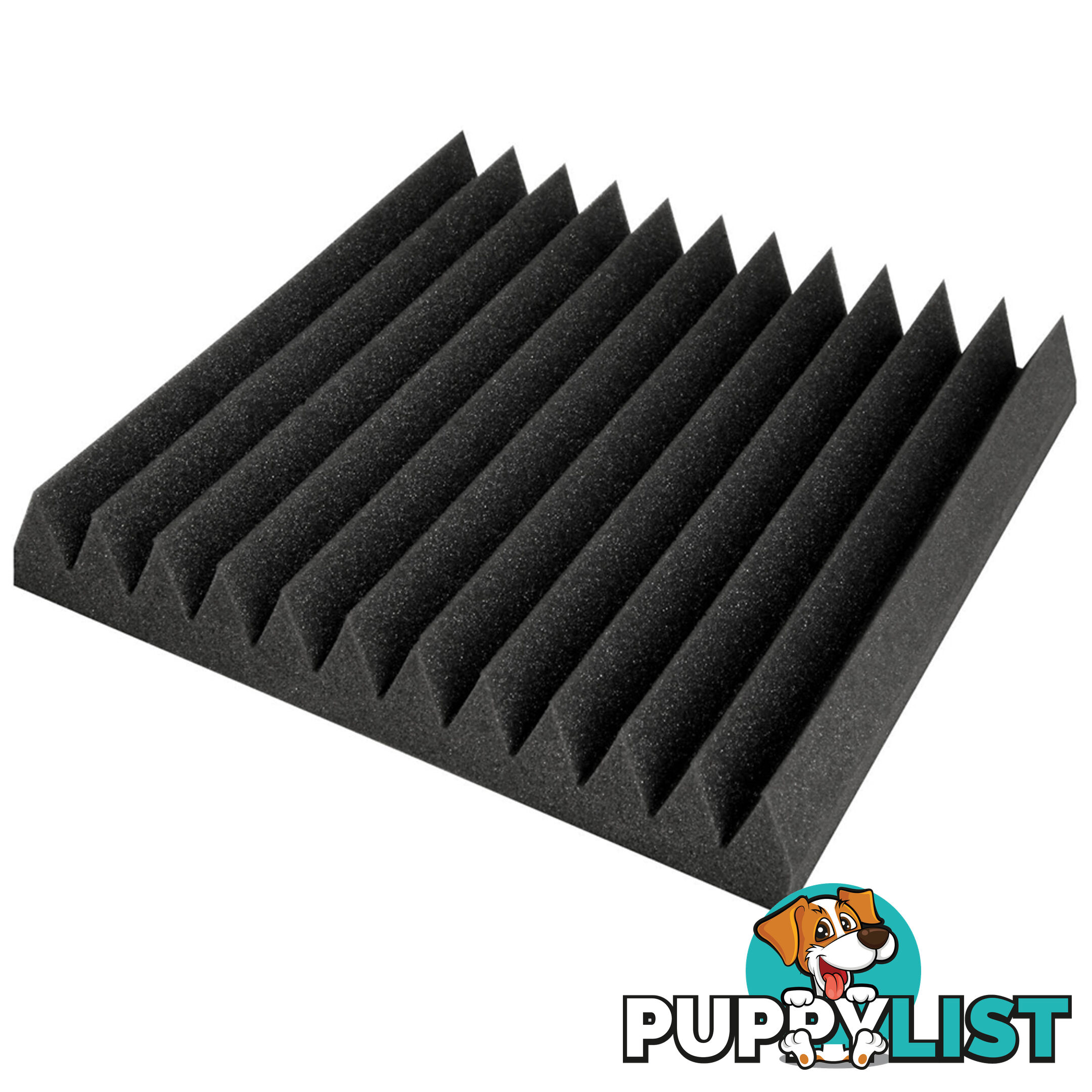 12 Teeth Wedge 30 x 30cm Acoustic Foam Panels x 40