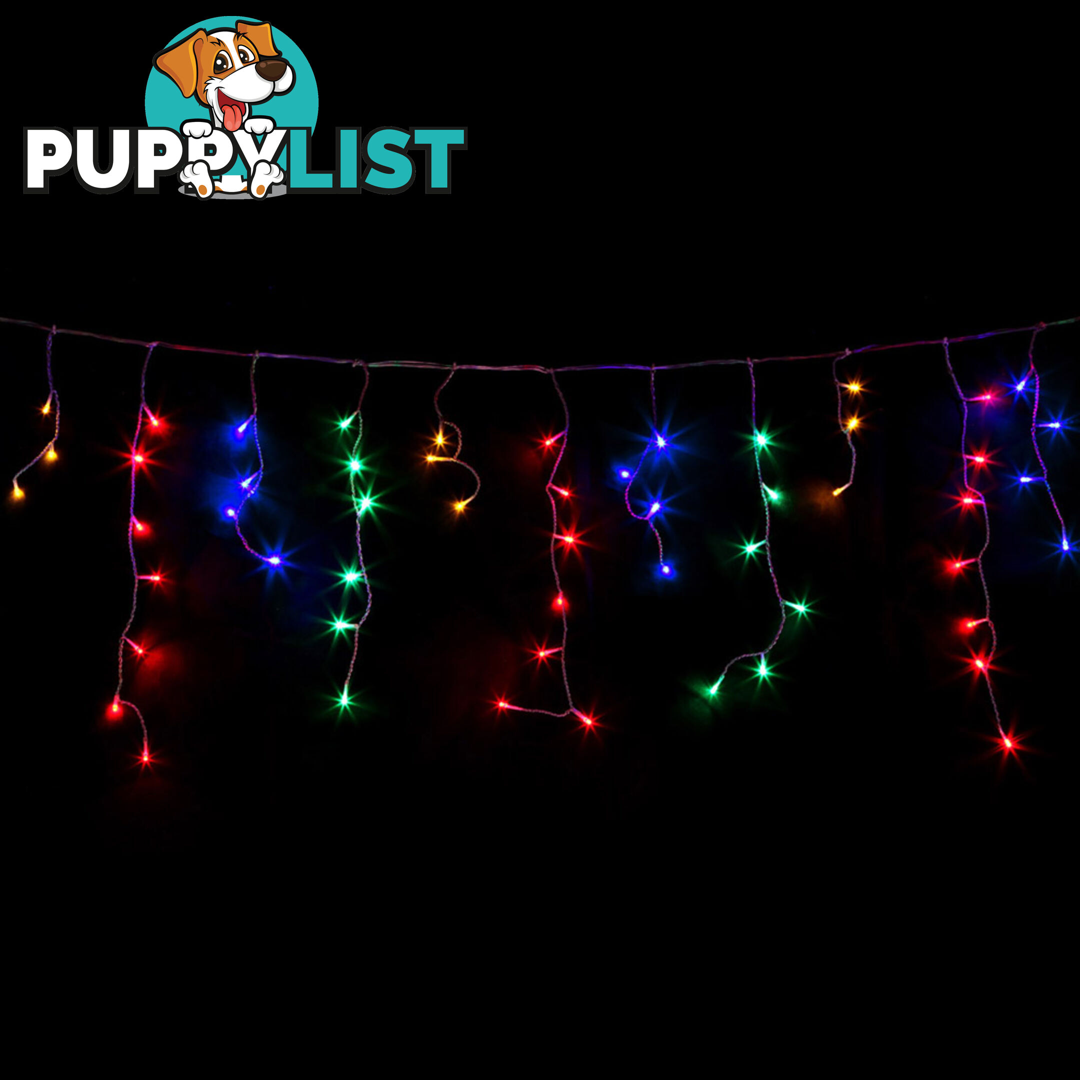 800 LED Christmas Icicle Light w/ 8 Function Controller Multicolour