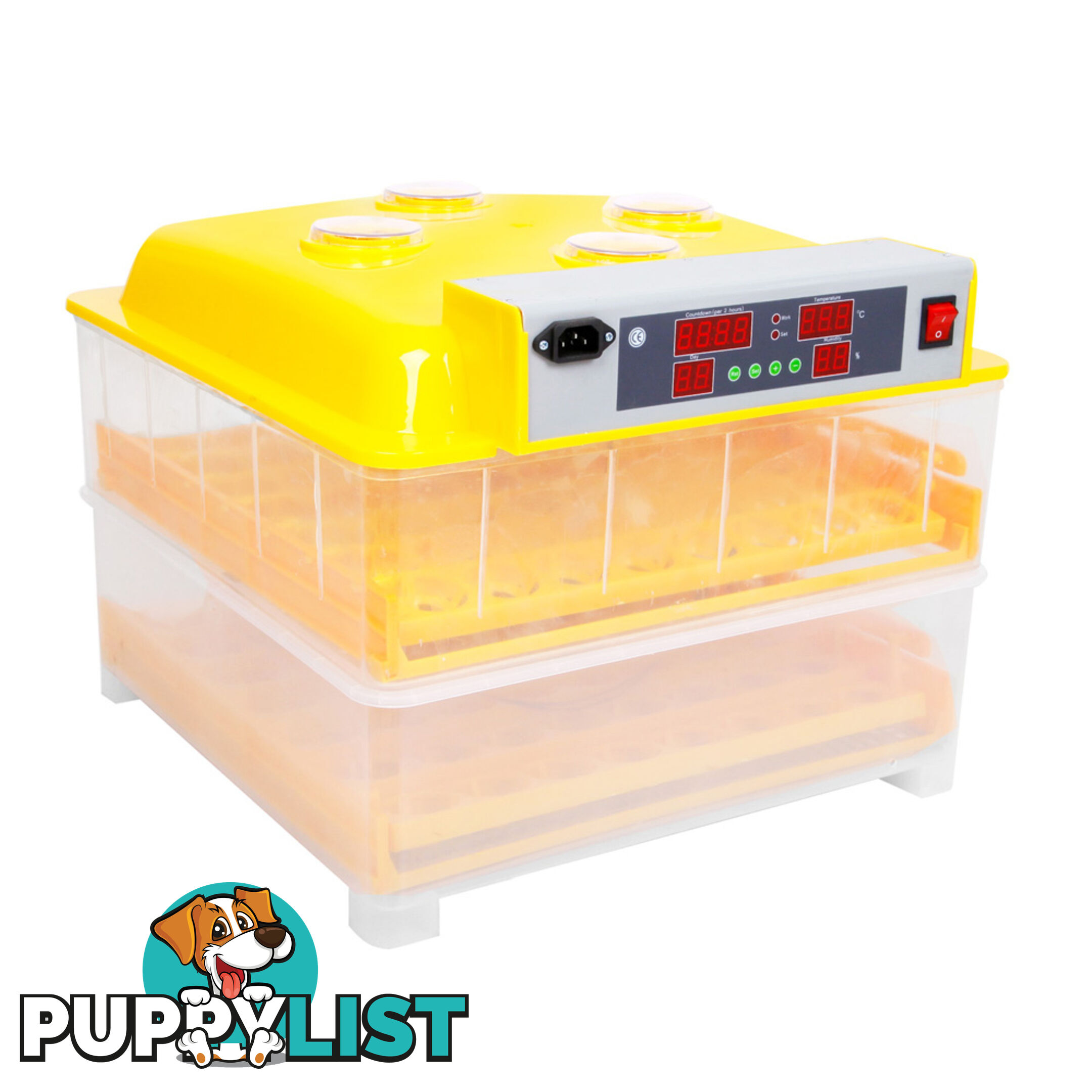 Automatic 112 Egg Incubator Yellow