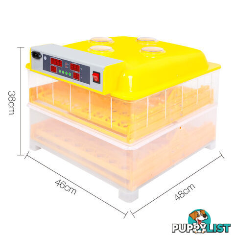 Automatic 112 Egg Incubator Yellow