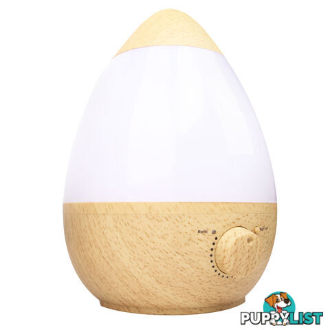 Ultrasonic Cool Mist Air Humidifier 2.3L Natural Wood