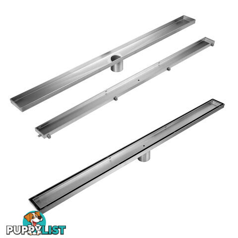 Tile Insert Stainless Steel Shower Grate Drain Floor Bathroom 800mm