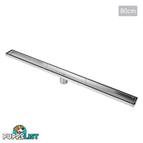 Tile Insert Stainless Steel Shower Grate Drain Floor Bathroom 800mm